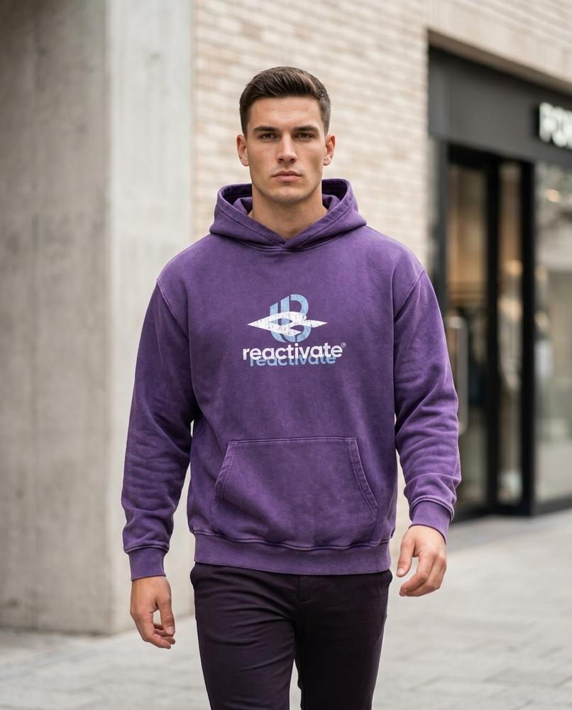 Statement Street - Kasom | Gewaschener Bedruckter Hoodie Unisex