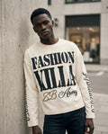 Statement Street - Tinol | Langärmlig Strukturiert Sweatshirt Unisex