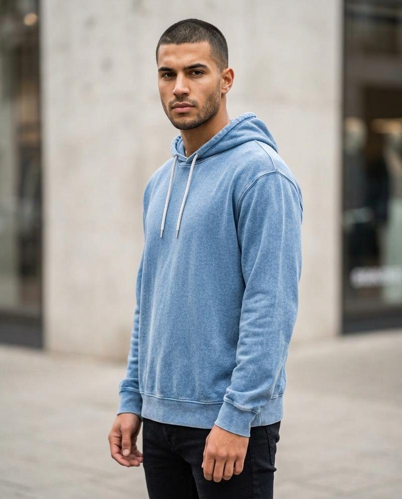 Statement Street - Eibov | Gewaschener Langärmliger Hoodie Unisex