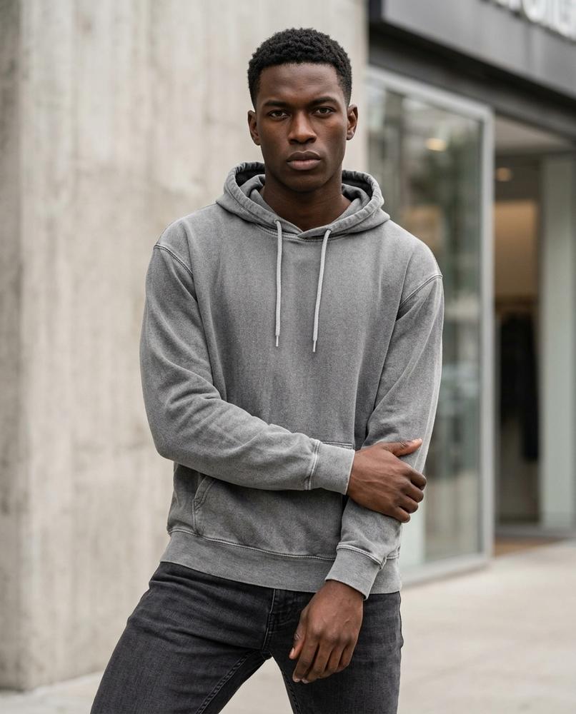 Statement Street - Eibov | Gewaschener Langärmliger Hoodie Unisex