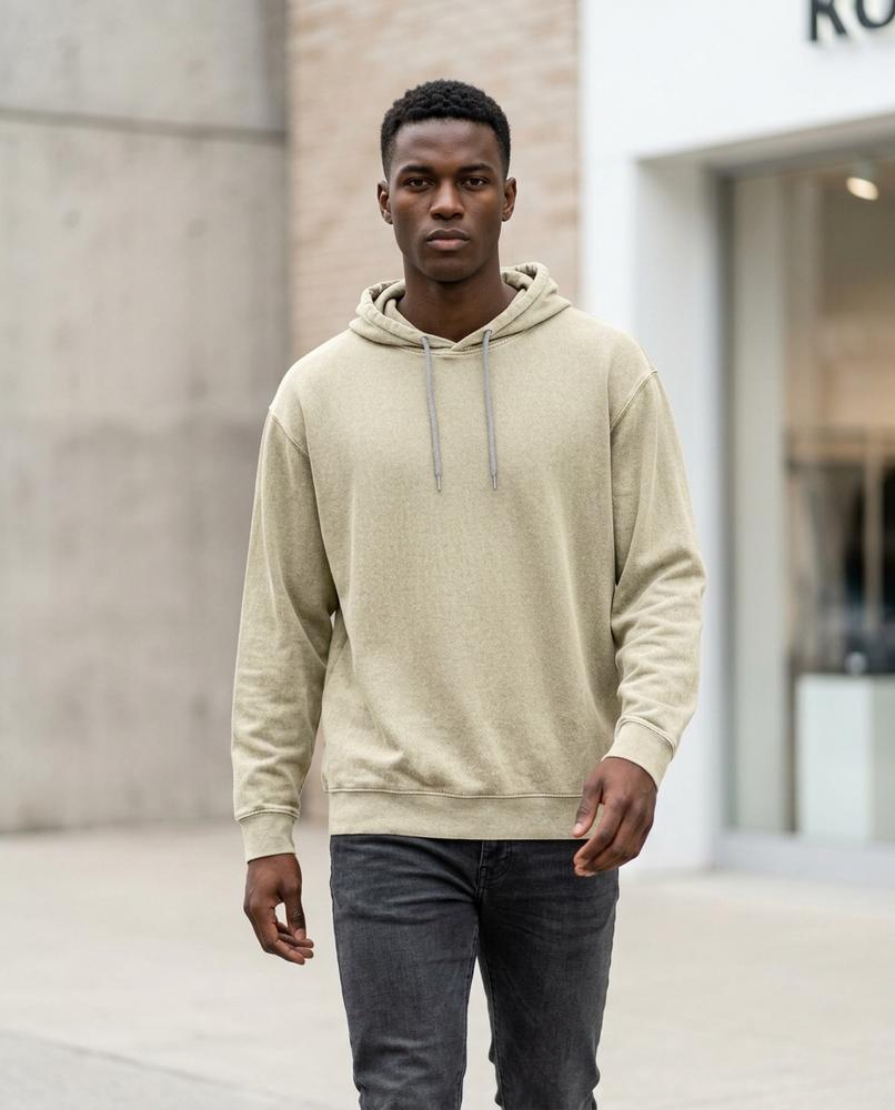 Statement Street - Eibov | Gewaschener Langärmliger Hoodie Unisex