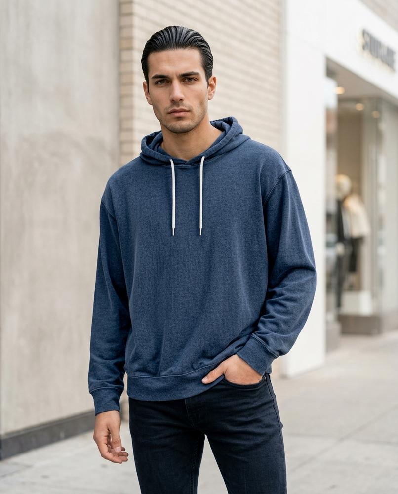 Statement Street - Eibov | Gewaschener Langärmliger Hoodie Unisex