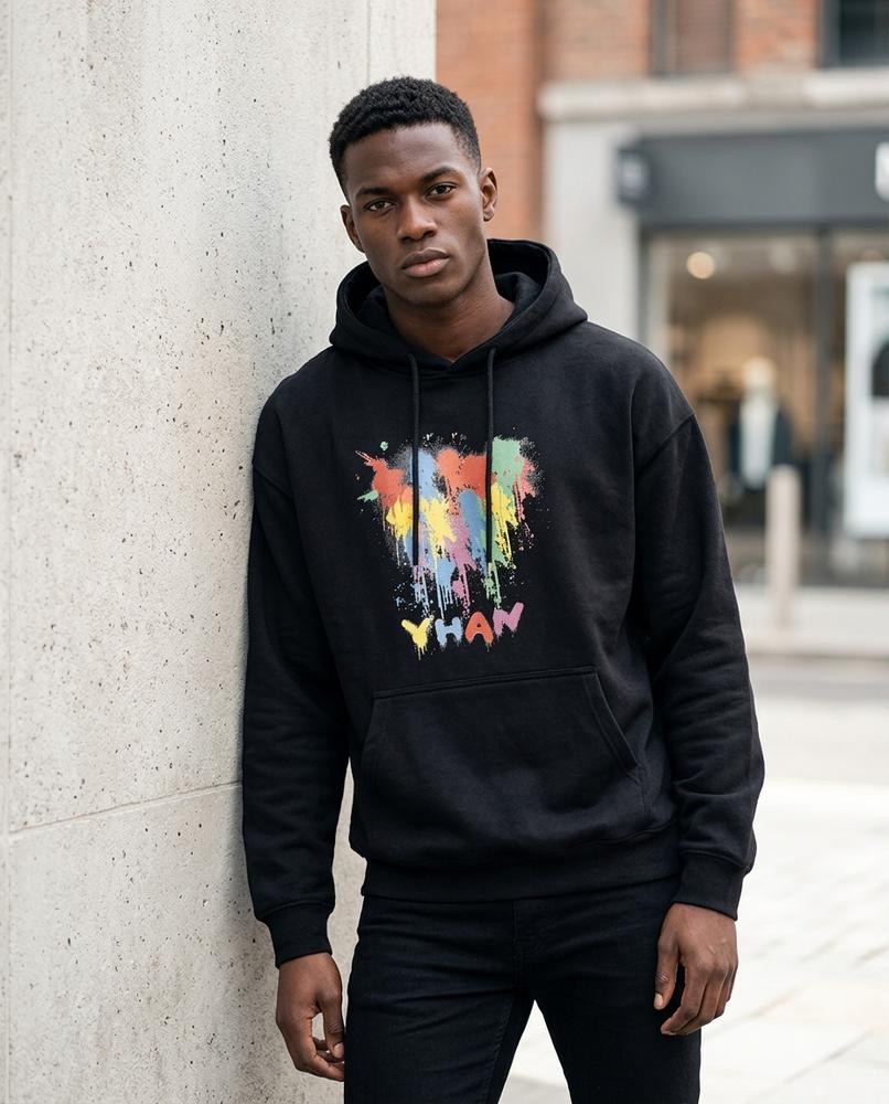Statement Street - Runim | Oversized Bedruckter Hoodie Herren
