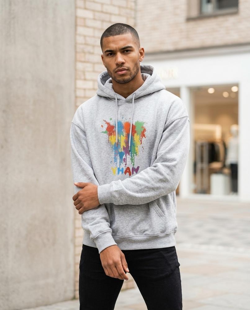 Statement Street - Runim | Oversized Bedruckter Hoodie Herren