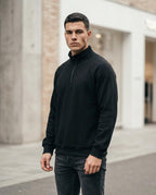 Statement Street - Vosor | Gerippt Hochgeschlossen Sweatshirt Herren