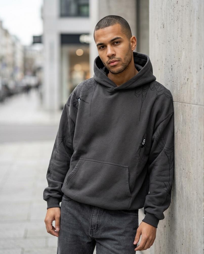 Statement Street - Renon | Weit Geschnittener Bedruckter Hoodie Herren