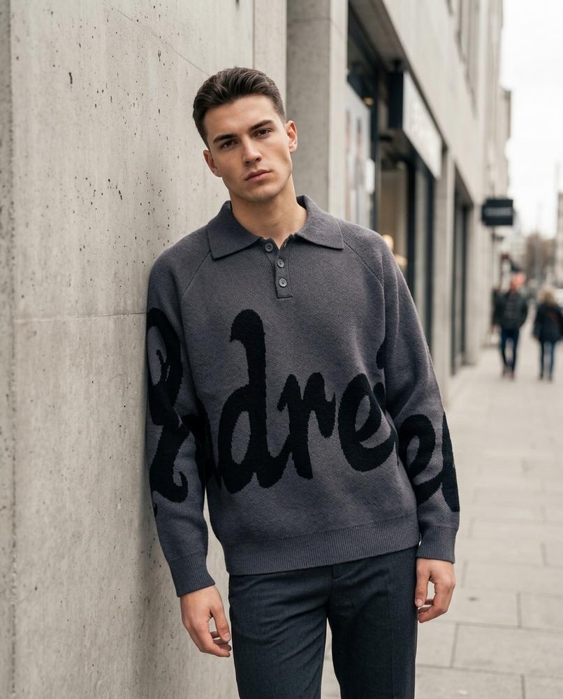 Statement Street - Vumak | Gestrickter Geknöpfter Pullover Unisex