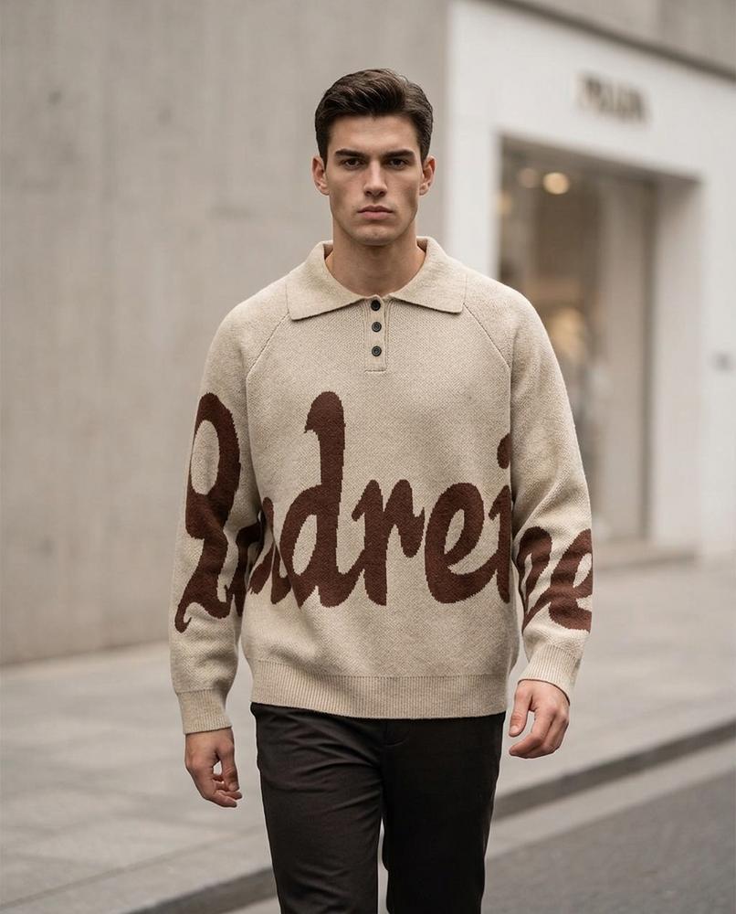 Statement Street - Vumak | Gestrickter Geknöpfter Pullover Unisex