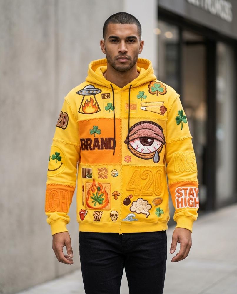 Statement Street - Nifat | Bestickt Gepatcht Hoodie Unisex