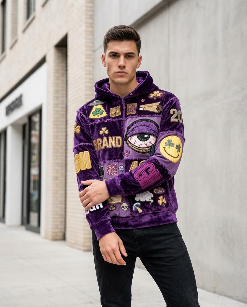 Statement Street - Nifat | Bestickt Gepatcht Hoodie Unisex