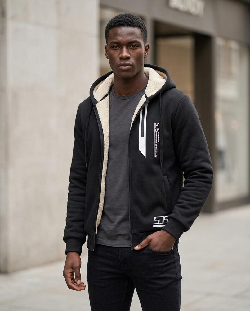 Statement Street - Nalus | Gefütterter Langärmliger Hoodie Herren