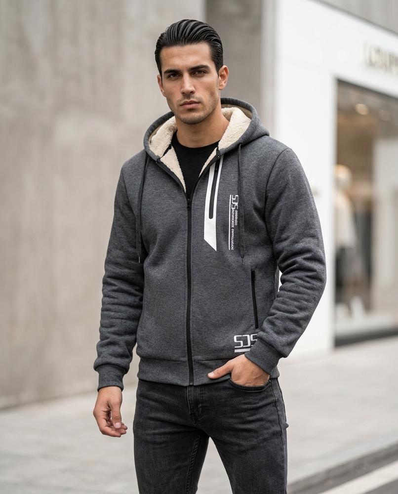 Statement Street - Nalus | Gefütterter Langärmliger Hoodie Herren