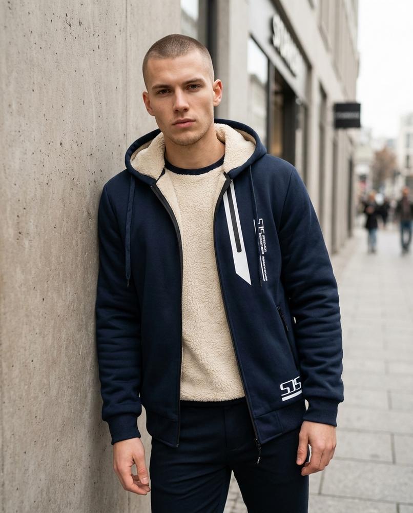Statement Street - Nalus | Gefütterter Langärmliger Hoodie Herren