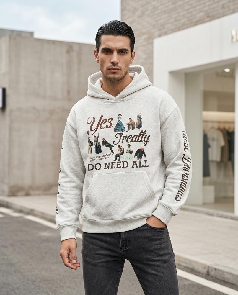 Statement Street - Mawan | Bedruckt Locker Geschnitten Hoodie Unisex