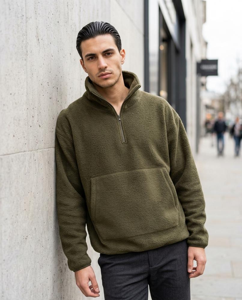 Statement Street - Cotet | Warmer Hochgeschlossener Fleece Pullover Herren