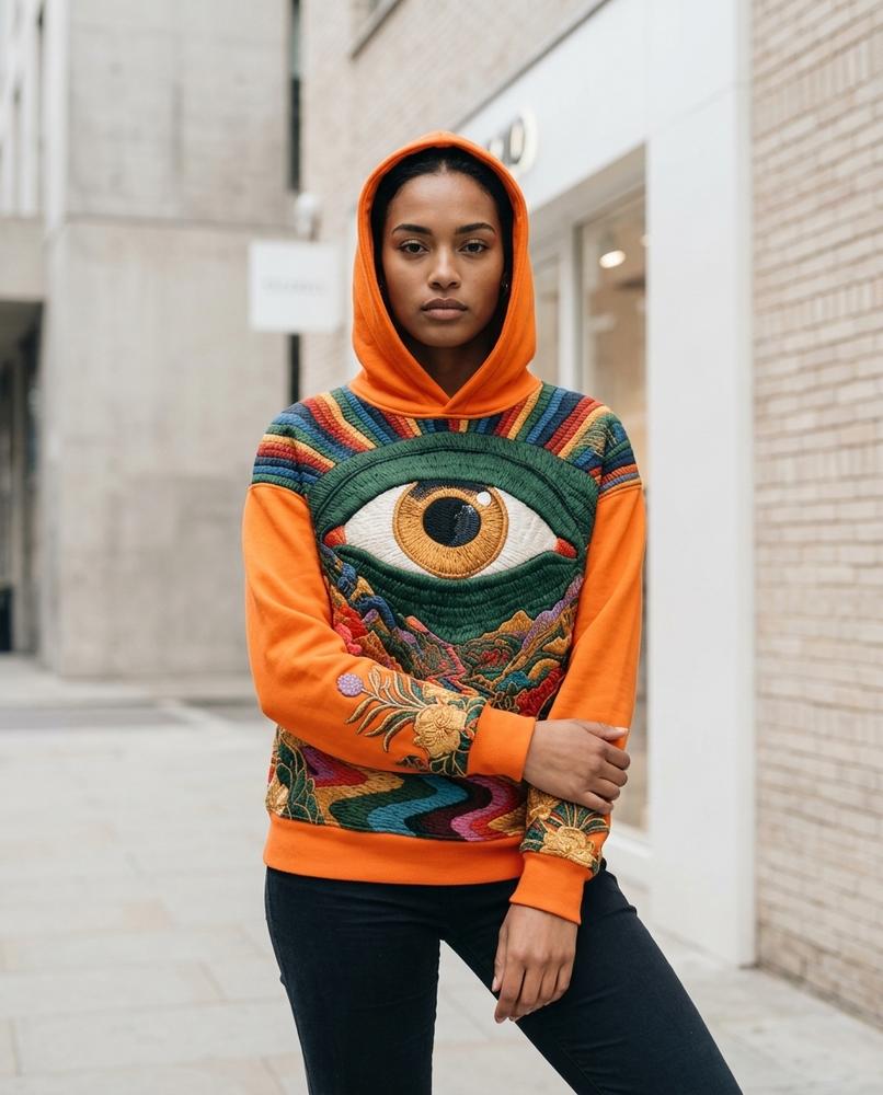 Statement Street - Zilel | Bestickt Mehrfarbig Hoodie Unisex