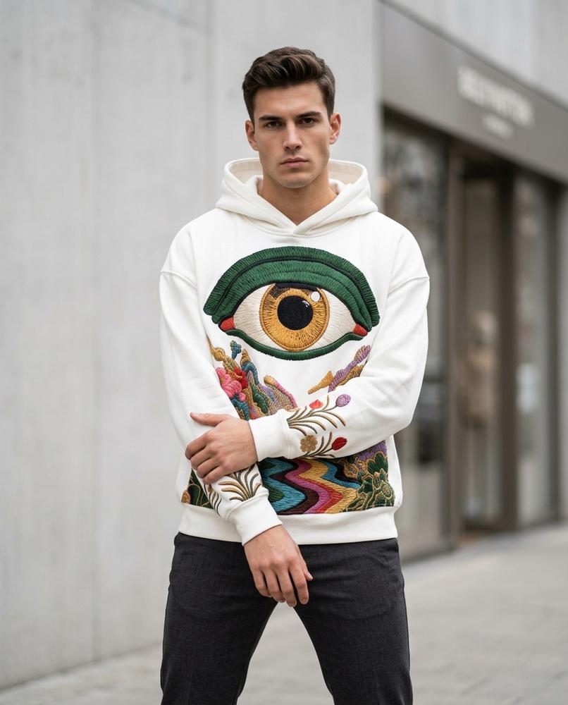 Statement Street - Zilel | Bestickt Mehrfarbig Hoodie Unisex
