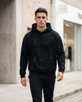 Statement Street - Dodin | Gemusterter Kastiger Hoodie Unisex