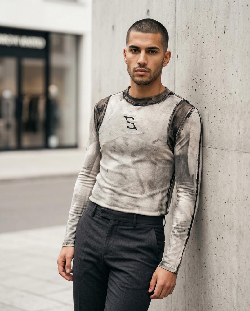 Statement Street - Yubud | Gewaschenes Langärmliges Shirt Unisex