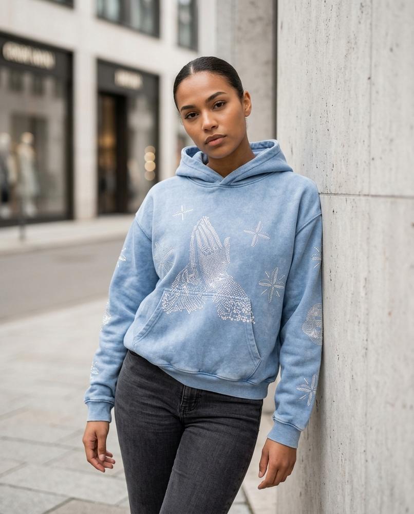 Statement Street - Kakik | Gewaschener Bedruckter Hoodie Unisex