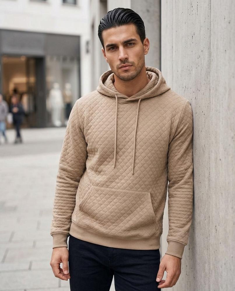 Statement Street - Yever | Strukturierter Langärmliger Hoodie Herren