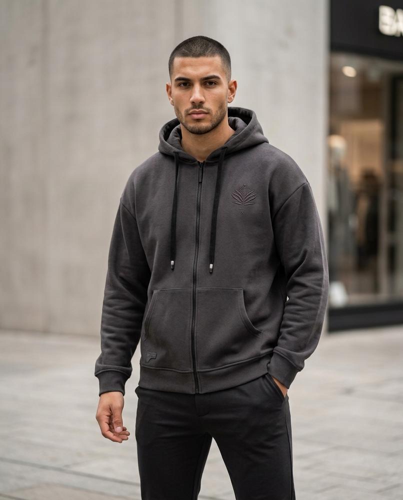 Statement Street - Yugol | Strukturiert Bestickt Hoodie Unisex