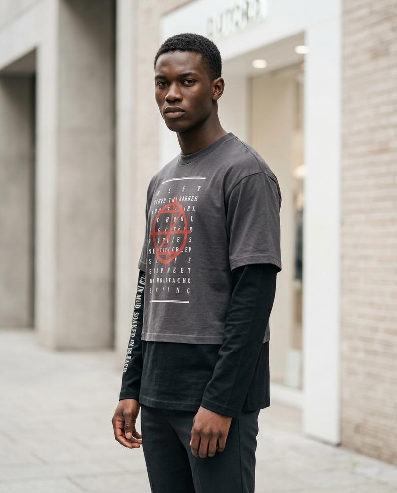 Statement Street - Cihid | Langärmliges Bedrucktes Shirt Unisex