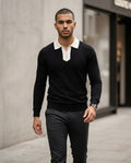 Statement Street - Nuhud | Gestrickter Taillierter Pullover Herren