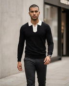 Statement Street - Nuhud | Gestrickter Taillierter Pullover Herren