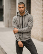 Statement Street - Cenir | Strukturiert Reißverschluss Hoodie Herren