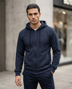 Statement Street - Cenir | Strukturiert Reißverschluss Hoodie Herren