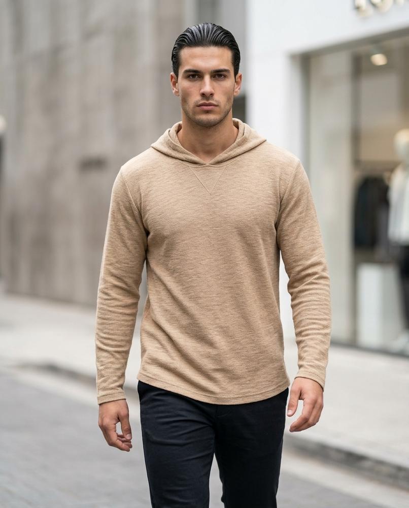 Statement Street - Yuhim | Körperbetonter Jersey Hoodie Herren