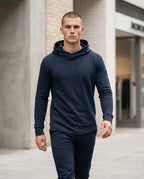 Statement Street - Yuhim | Körperbetonter Jersey Hoodie Herren