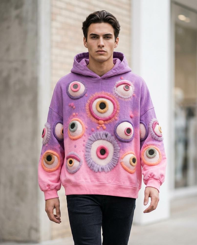 Statement Street - Suvom | Applizierter Langärmliger Hoodie Unisex