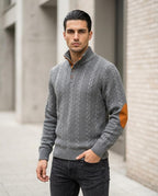 Statement Street - Nobir | Strukturiert Geknöpft Pullover Herren