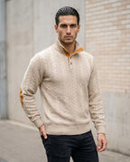 Statement Street - Nobir | Strukturiert Geknöpft Pullover Herren