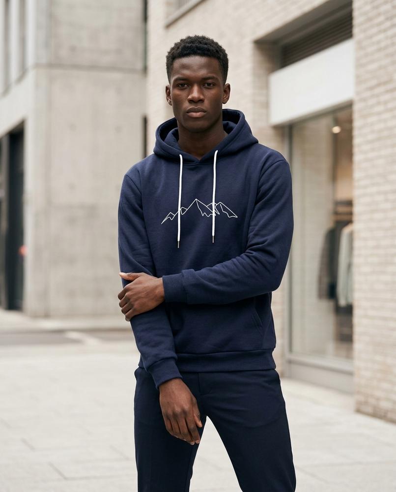 Statement Street - Yibun | Langärmliger Bedruckter Hoodie Unisex
