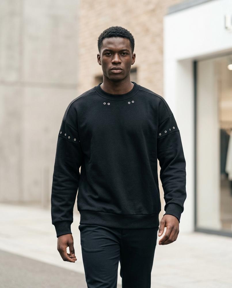 Statement Street - Dekik | Ösenbesetzt Rundhals Sweatshirt Unisex