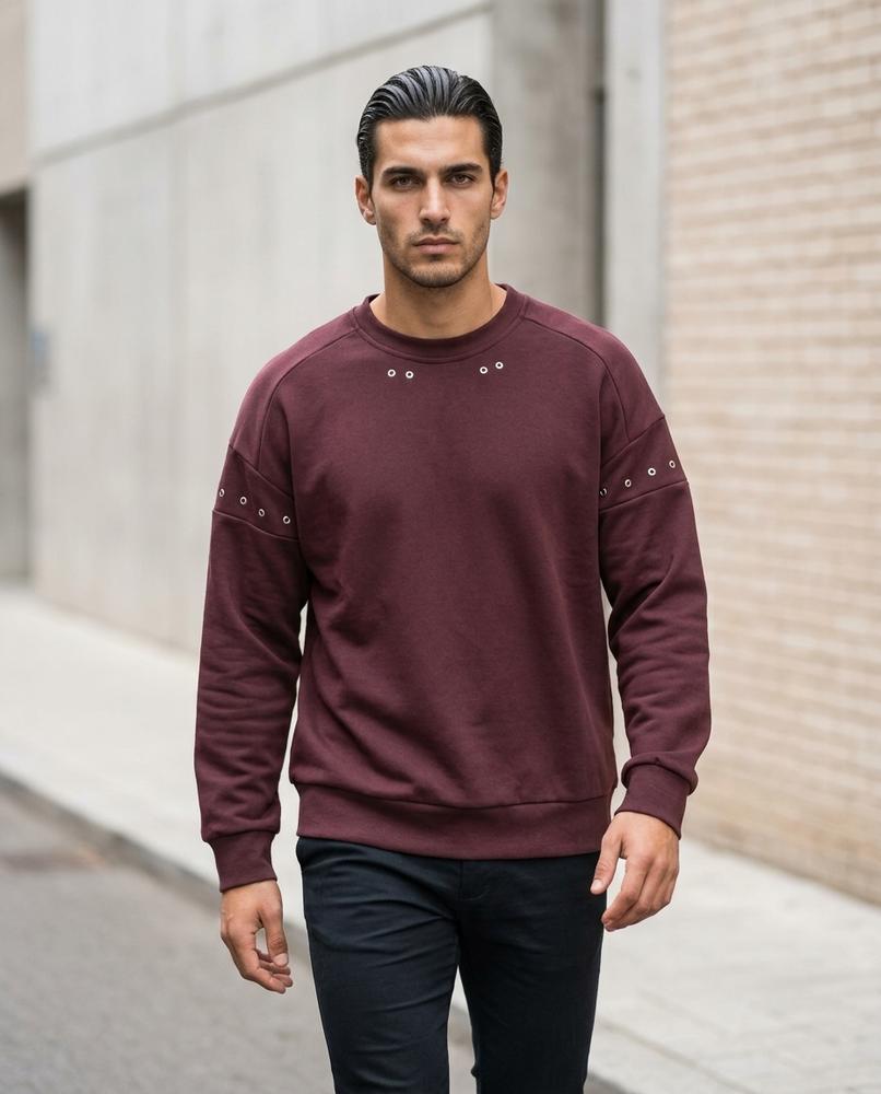 Statement Street - Dekik | Ösenbesetzt Rundhals Sweatshirt Unisex
