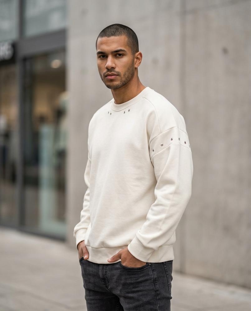 Statement Street - Dekik | Ösenbesetzt Rundhals Sweatshirt Unisex