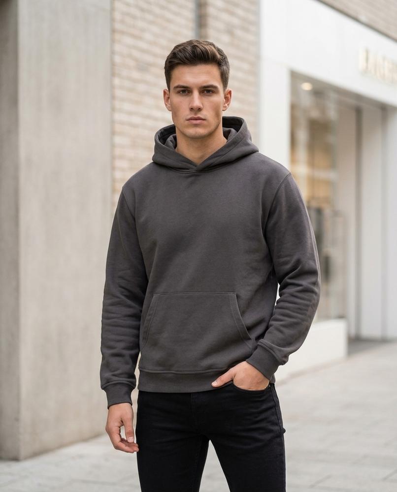 Statement Street - Liket | Unifarbener Lockerer Hoodie Unisex