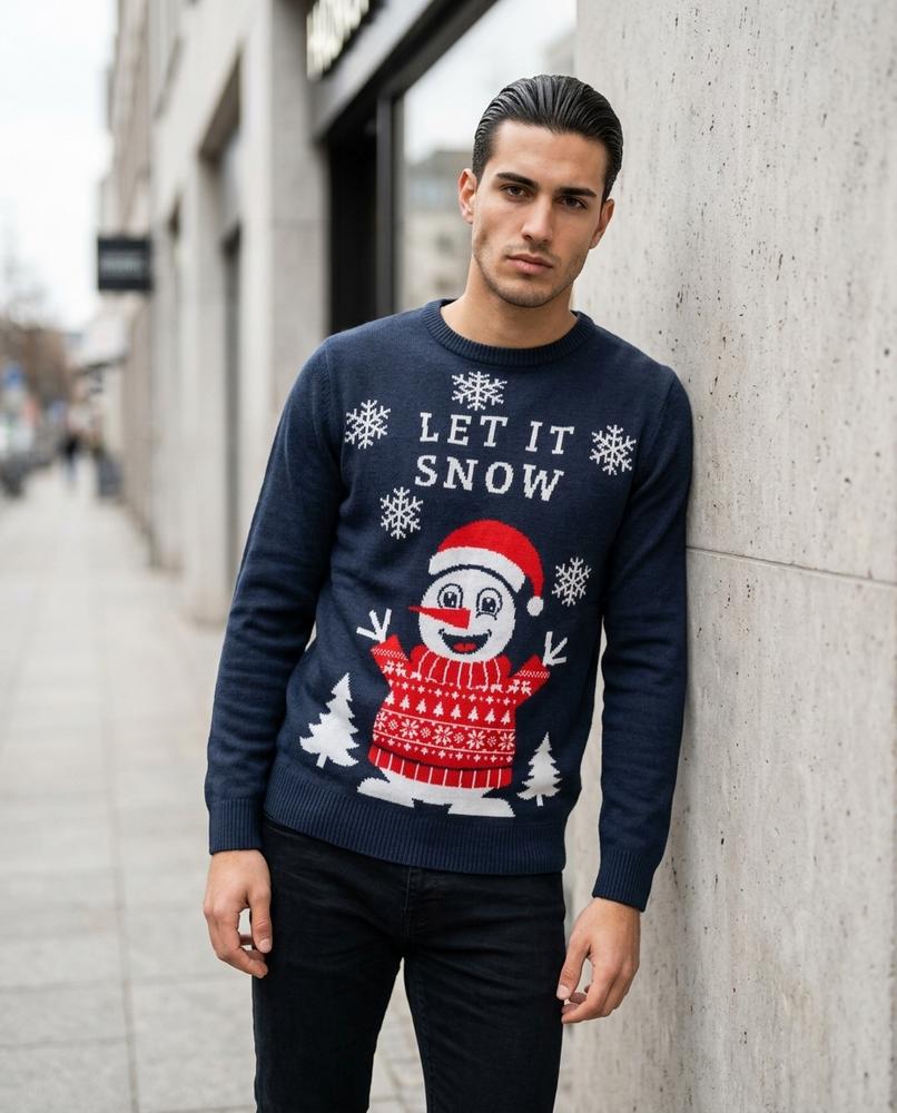Statement Street - Eafid | Langärmlig Gemustert Pullover Herren