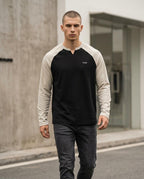 Statement Street - Aegim | Zweifarbiges Langärmliges Shirt Herren
