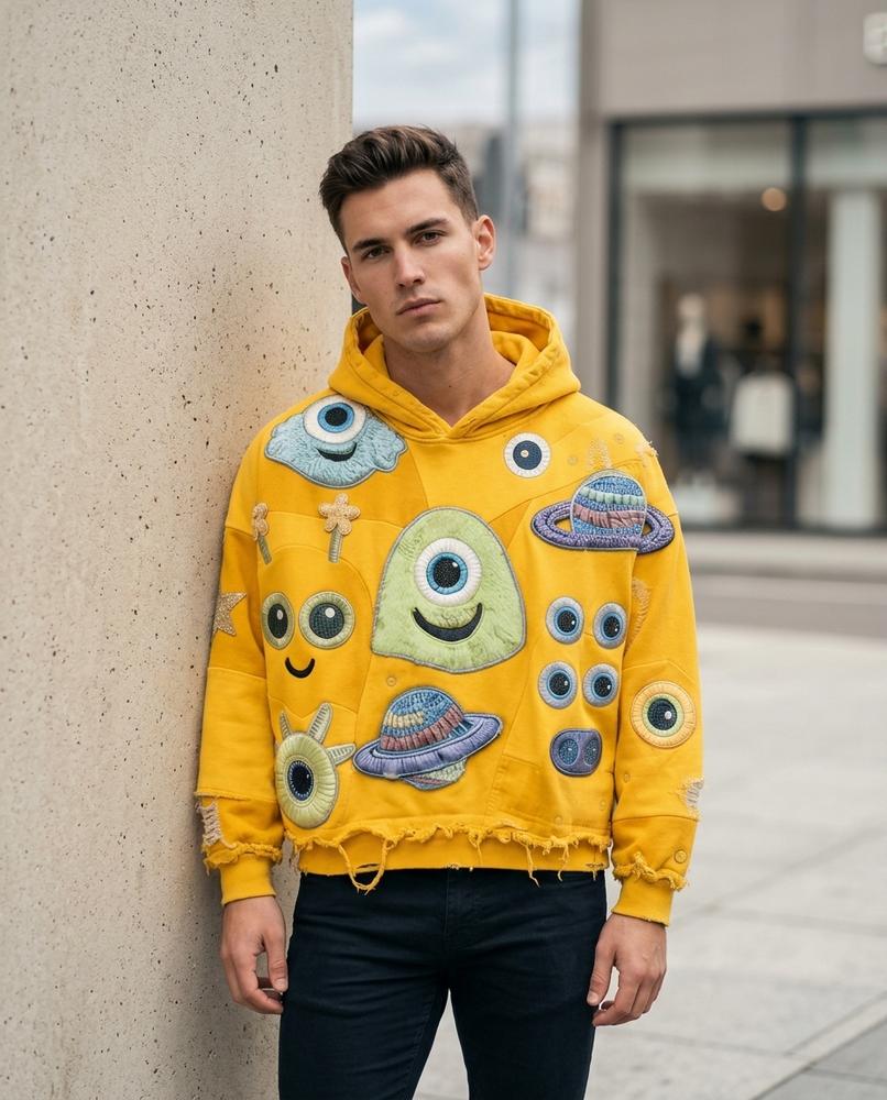 Statement Street - Eilon | Appliziert Oversized Hoodie Unisex