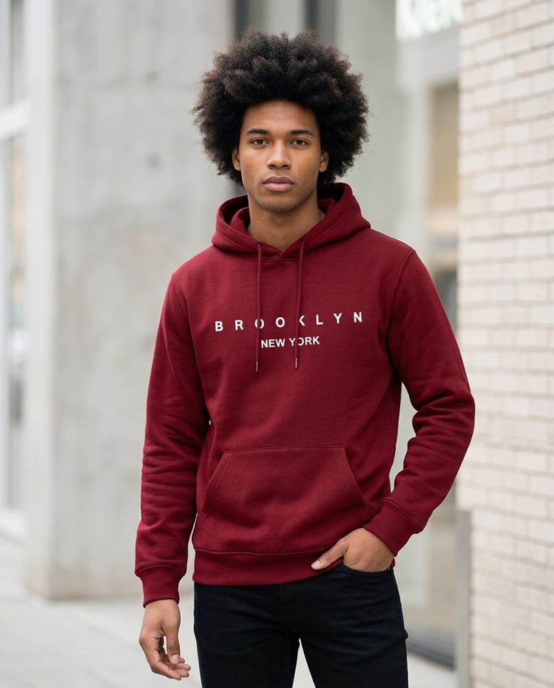 Statement Street - Vibus | Bedruckter Langärmliger Hoodie Herren