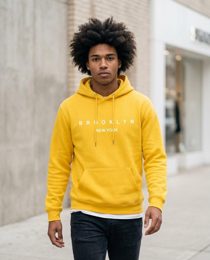 Statement Street - Vibus | Bedruckter Langärmliger Hoodie Herren