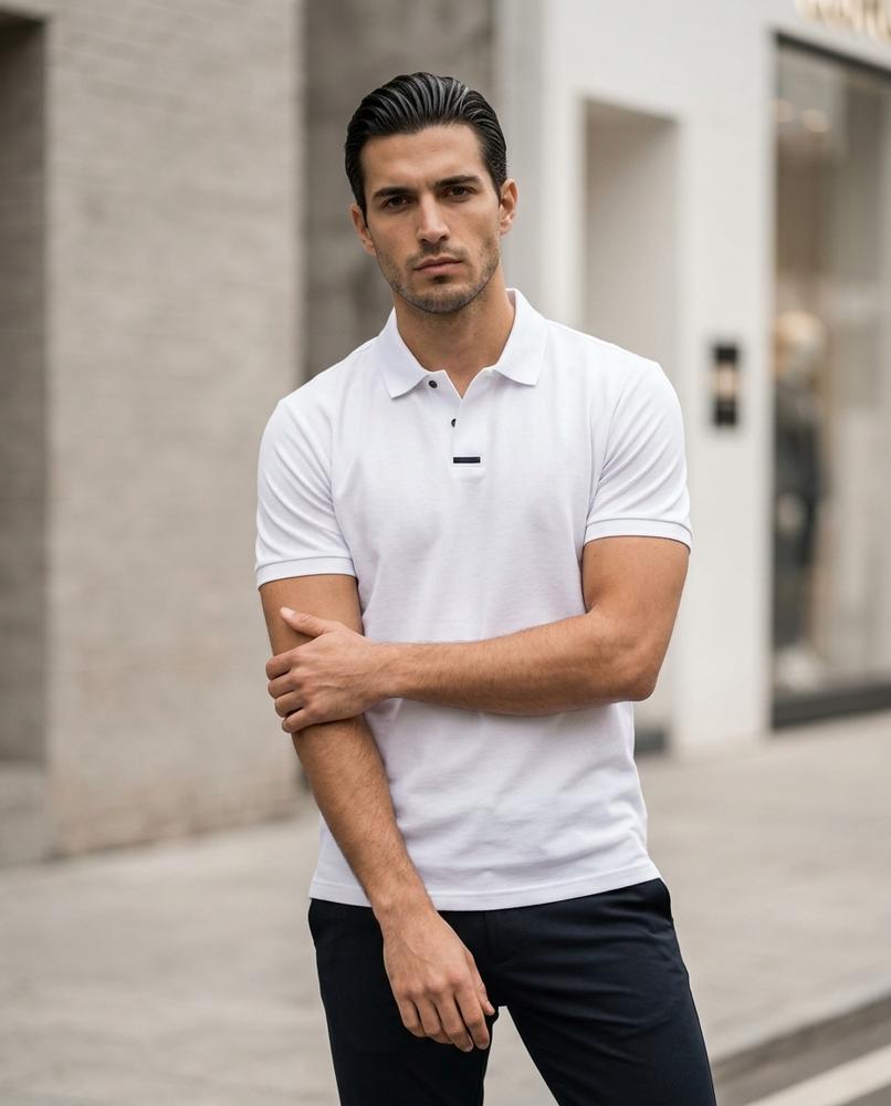 Statement Street - Euzud | Langärmliges Strukturiertes Shirt Herren