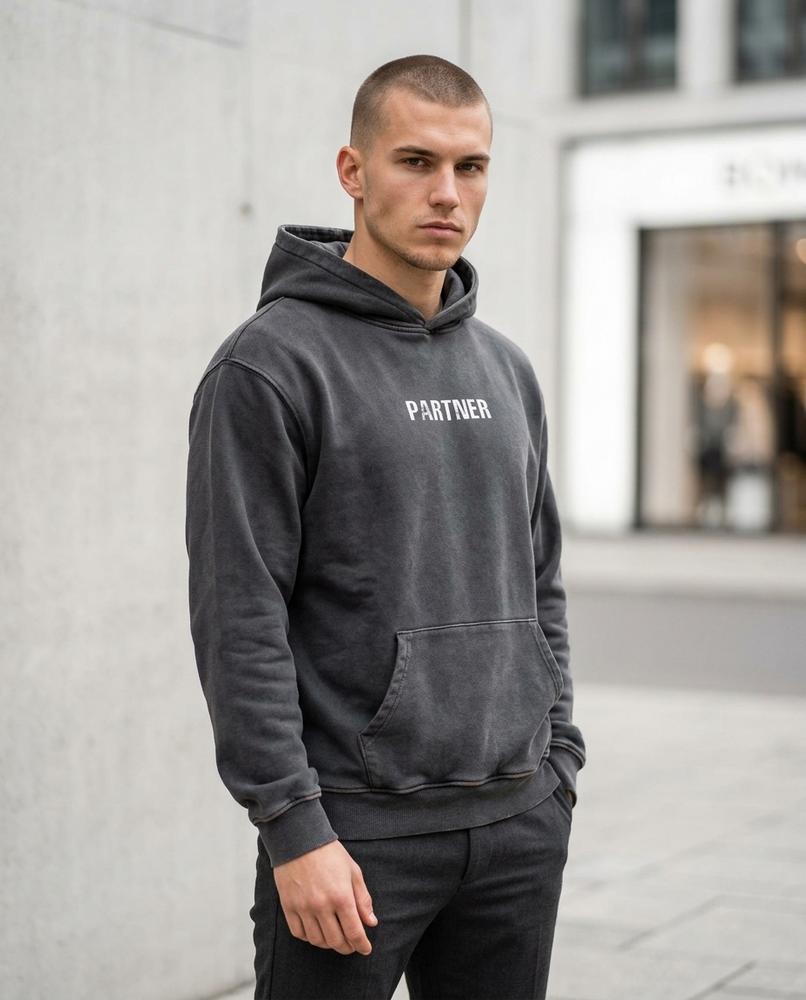 Statement Street - Yunor | Gewaschen Bedruckt Hoodie Unisex