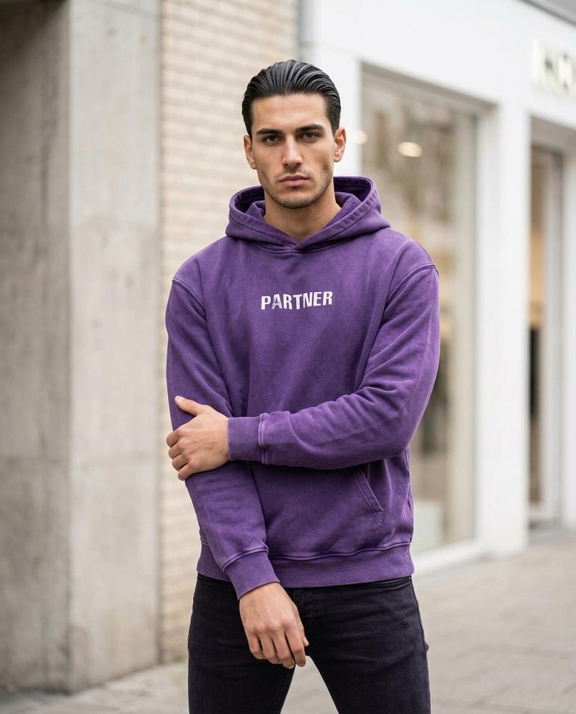 Statement Street - Yunor | Gewaschen Bedruckt Hoodie Unisex