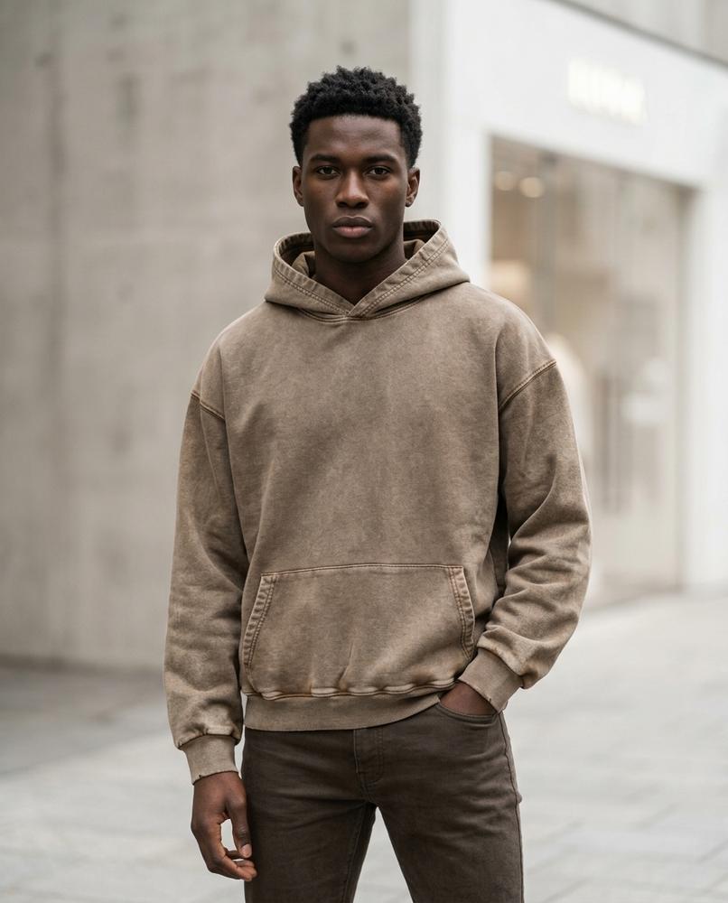 Statement Street - Rotok | Oversized Gewaschener Hoodie Unisex